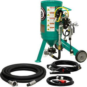 Pirate Brand 121-0510-B-EDC 12DVC Electric Pressure Release System 150 PSI 0.5 CU.FT Portable Abrasive Blast Pot / Sandblasting Machine