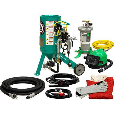 Pirate Brand 121-0510-C-EDC 12 DVC Electric Pressure Release System 150 PSI 0.5 CU.FT Portable Abrasive Blast Pot / Sandblasting Machine