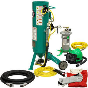 Pirate Brand 121-0530-C Pneumatic Pressure Release System 150 PSI 1.0 CU. FT. Portable Abrasive Blast Pot / Sandblasting Machine