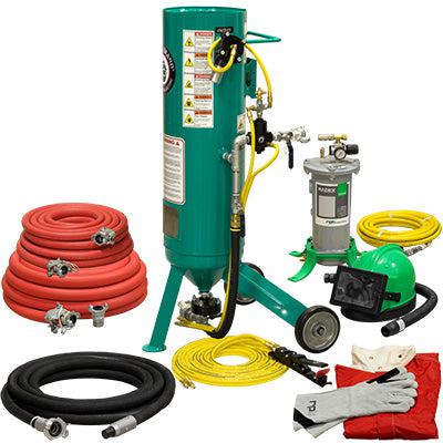 121-0530-D Pneumatic Pressure Release System 150 PSI 1.0 CU.FT. Portable Abrasive Blast Pot / Sandblasting Machine