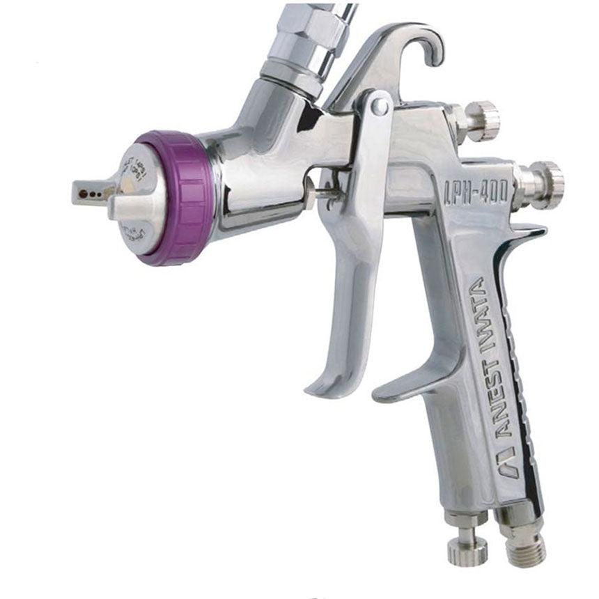 IWATA LPH400-144LVB  Super Basecoat HVLP Complaint Gravity Feed Spray Gun - Gun Only