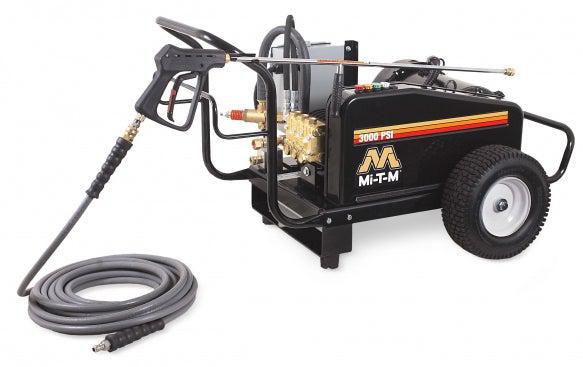 Mi-T-M CW-3005-0ME3 CW General Electric Series Power Washer - 3000 PSI @ 4.8 GPM, General Pump, Belt Drive