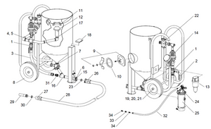 Clemco 03699 4" Opening Pop-Up Valve w/ External Sleeve