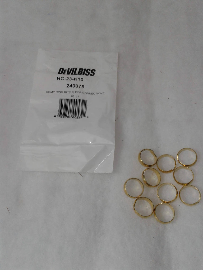 Devilbiss HC-23-K10 240075 Comp Ring Kit(10) for Connections