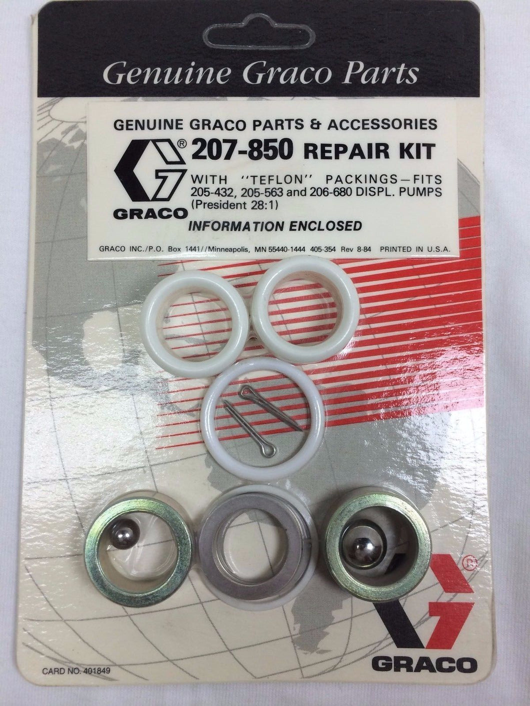 Repair Kit with Teflon Packings (14:1 and 15:1 Monark) (1587470860323)