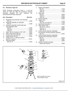 Clemco 21305 Reclaimer, Suction, 900 CFM Pull-Thru w/Vortex