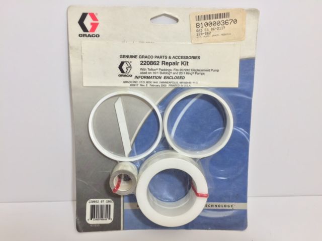 Graco 220-862 Repair Kit with Teflon Packing (1587227164707)