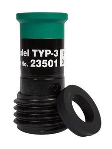 Clemco TYP Tungsten Carbide Lined Short Venturi Style ContractorThread 1 inch Entry Rubber Jacketed Sandblast Nozzle