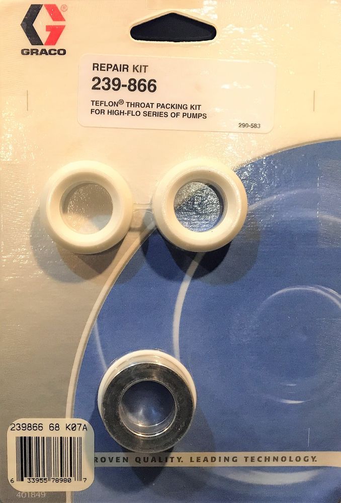 Graco 239-866 Throat Repair Kit with Teflon Packings (1587225985059)