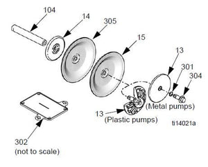 Graco 24C062 Stainless Steel Fluid Side Diaphragm Plate Kit