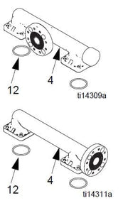 Graco 24C039 Conductive Poly, Center Flange Outlet Manifold Kit