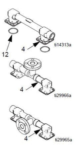 Graco 25C302 Center Flange, Horizontal Port Outlet Manifold Kit