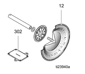 Graco 24W217 PTFE/EPDM Overmolded Diaphragm Kit