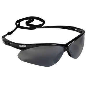 Kimberly-Clark Jackson Safety V30 Nemesis Safety Eyewear - Black Frame - Smoke Mirror Lens - Sold/Each