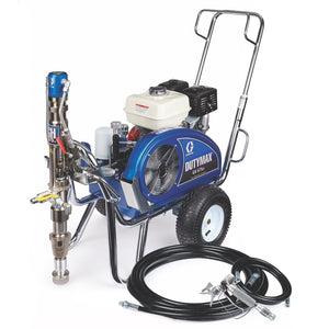 Graco DutyMax GH 675DI 6750 PSI @ 1.5 GPM Gas Hydraulic Airless Sprayer w/ Big 150 & Hopper