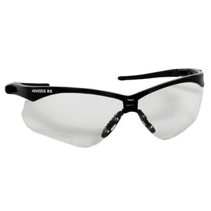 Kimberly-Clark 28618 Jackson Safety® V60 Nemesis™ RX Safety Glasses, Black Frame, Scratch-Resistant Clear Lens, +1.0 Diopter