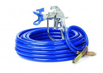 Graco Silver Plus Gun & Hose Kit 50 ft. x 3/8 in. x 4000 PSI Airless Hose, and RAC-X Tip