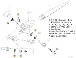 Binks 59-102 (59-22) Wren AirBrush Repair Kit