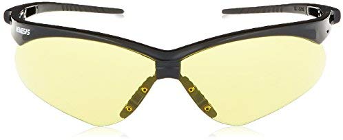 Kimberly-Clark Jackson Safety V30 Nemesis Safety Eyewear - Black Frame - Amber Lens - Sold/Each