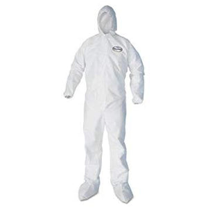 Kimberly Clark Kleenguard A30 Breathable Splash & Particle Protection Apparel Coveralls - Zipper Front w/1