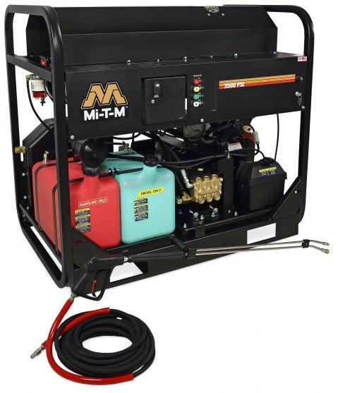 Mi-T-M 4000 PSI @ 4.0 GPM 688cc Honda GX630 OHV 10-gallons Hot Water Pressure Washer Power Washer - (49-State), Hot Water, Honda Engine