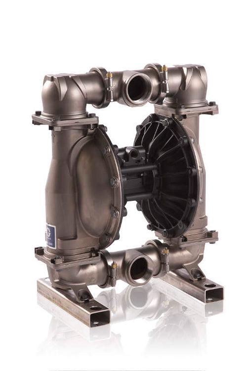 Graco Husky 3300 - 300 GPM - Air-Operated Diaphragm Pump S Stainless Steel • P01A Polypropylene Standard Diaphragms • S5-1 Stainless Steel, Center Flange