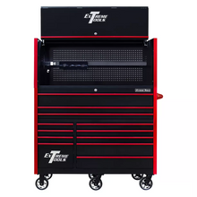 Load image into Gallery viewer, Extreme Tools® RX Series 55&quot; Professional Extreme Power Workstation Hutch &amp; 12 Drawer Roller Cabinet-150 Combo