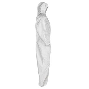 Kimberly Clark Kleenguard A45  Liquid & Particle Protection Surface Prep & Paint Apparel Coveralls - Zipper Front, Elastic Wrists, Ankles & Hood - White - 3XL - 25 Each Case