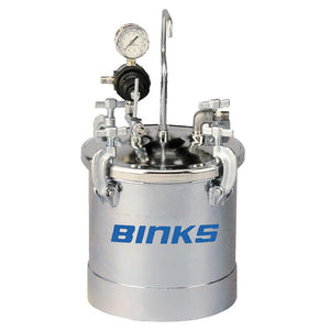 Binks 83Z Zinc Plated Pressure Tank – Up To 2.8 Gallons - Single Regulated & Direct Drive Agitation