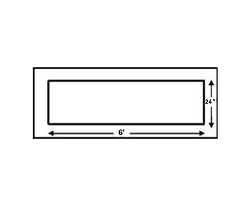 NEWSTRIPE 72 Inch Stop Bar 24 Inches Wide