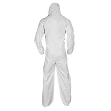 Load image into Gallery viewer, Kimberly Clark Kleenguard A20 Breathable Particle Protection Coveralls - Zipper Front, Elastic Back, Wrists, Ankles, Hood &amp; Boots - White - 2X - 24 Each Case