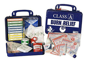 Certified Safety 16 PN Class A Burn First Aid Kit (Poly Navy) - 16 Persons - 21 pcs