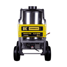 Load image into Gallery viewer, BE 4000 PSI @ 4.0 GPM DD Hot Water Pressure Washer (w/ Powerease 420 Engine &amp; AR Triplex Pump)