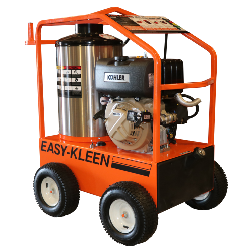 Easy-Kleen Commercial 3200 PSI @ 4.0 GPM 9.8 HP Kohler Engine Direct Drive Hot Water Diesel - Oil Fired Pressure Washer