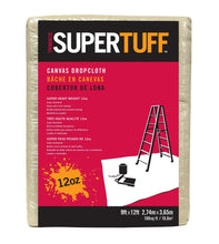 Load image into Gallery viewer, Trimaco SuperTuff™ Canvas Drop Cloths - 12oz. (12/Pack)