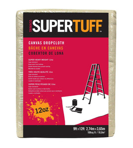 Trimaco SuperTuff™ Canvas Drop Cloths - 12oz. (12/Pack)