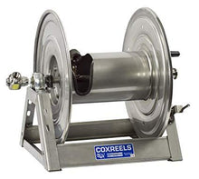 Load image into Gallery viewer, Cox Hose Reels - 1125-SS &quot;Stainless Steel&quot; Series (SP Finish) : Hydraulic Rewind / 1/2&quot;X200&#39;