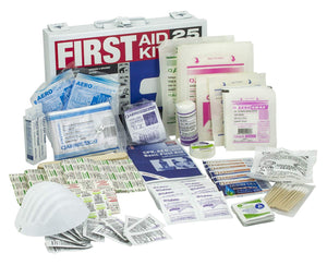 SAS Safety First-Aid Kit (Metal Box) - 25 Persons - 124 pcs