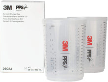 Load image into Gallery viewer, 3M PPS 2.0 Spray Gun Cups, 26023, Large, 28 oz 2/Box