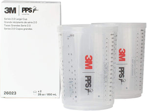 3M PPS 2.0 Spray Gun Cups, 26023, Large, 28 oz 2/Box