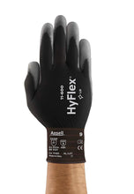 Load image into Gallery viewer, Ansell HyFlex 11-600 Nylon Polyurethane Black Glove (12Pr/Pk)