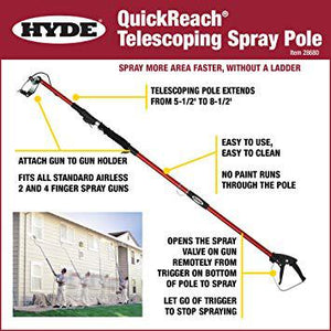 Hyde QuickReach® Pro-Telescoping Spray Pole 5.5'-8.5'