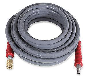 MITM R2 50-foot x 3 ⁄8-inch ID Gray Non-Marking w/ Bend Restrictor, Swivel w/ QC Cold Water Extension Hose