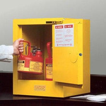 Load image into Gallery viewer, Sure-Grip® EX 4-gal.capacity Countertop Flammable Safety Cabinet w/ 1 Shelf &amp; 1 Self-Close Door - Yellow