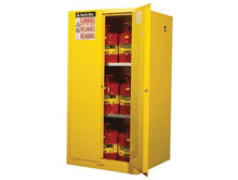 Load image into Gallery viewer, Sure-Grip® EX 60-gal.capacity Flammable Safety Cabinet w/ 2 Manual Close Doors &amp; 2 Shelves - Yellow