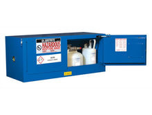 Load image into Gallery viewer, Sure-Grip® EX Piggyback 12-gal.capacity Hazardous Material Cabinet w/ 1 Shelf &amp; 2 Self-Close Doors - Royal Blue