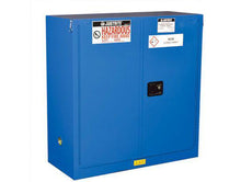 Load image into Gallery viewer, Justrite™ Sure-Grip® EX Hazardous Material Safety Cab., 30 Gal., 1 shelf, 2 s/c doors, Royal Blue