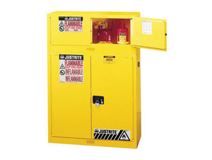 Sure-Grip® EX 12-gal.capacity Piggyback Flammable Safety Cabinet w/ 2 Manual Close - Red