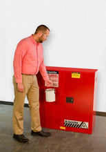 Load image into Gallery viewer, Sure-Grip® EX 30-gal. capacity 35&quot;H Flammable Cabinet w/ 1 Shelf &amp; 2 Doors-Manual Close - Red