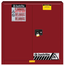 Load image into Gallery viewer, Sure-Grip® EX 30-gal. capacity 35&quot;H Flammable Cabinet w/ 1 Shelf &amp; 2 Doors-Manual Close - Red